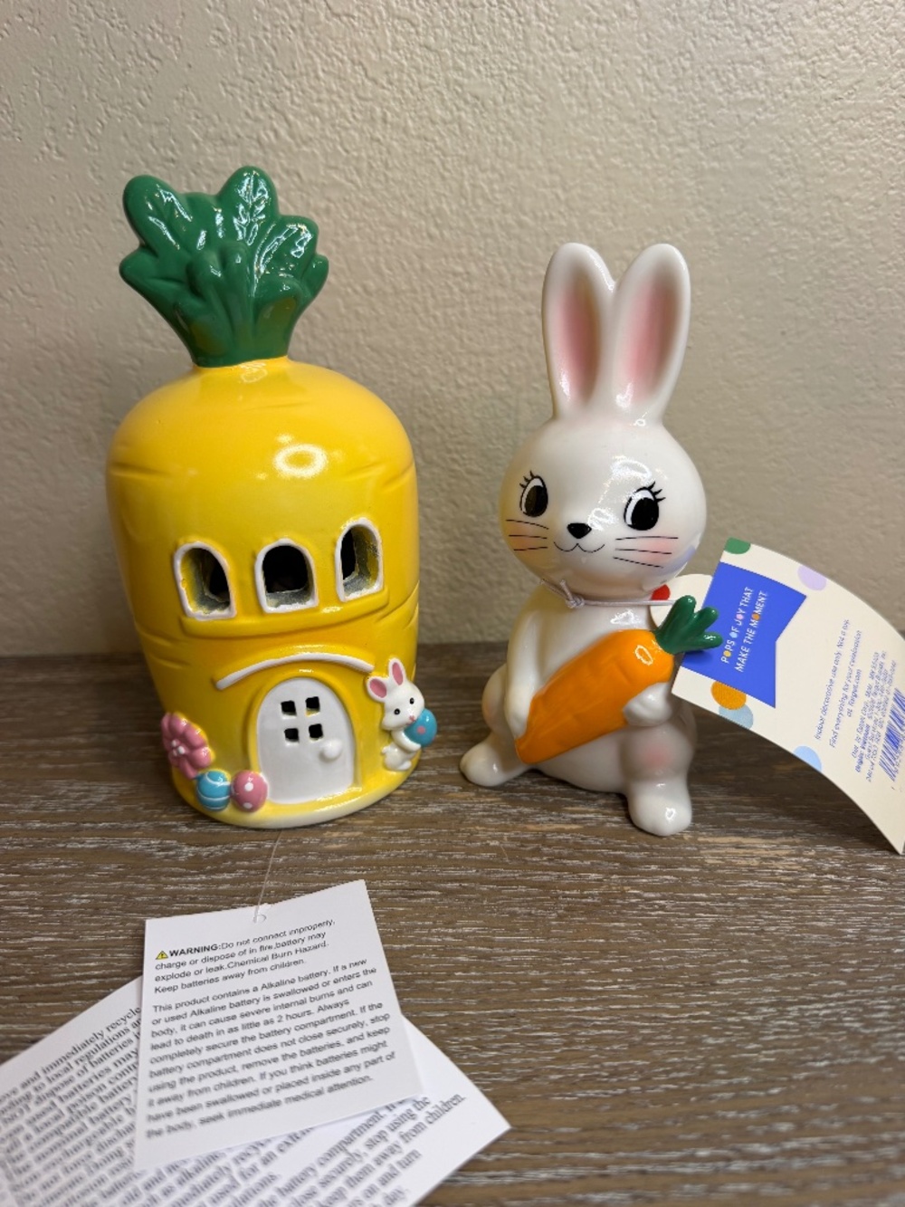 Lit Polyresin Easter Carrot House & Bunny Holding Carrot Target 2026